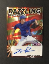 2024 Leaf Vivid - (Liam Peterson) Dazzling Performers (4/8) Red Lava - Florida
