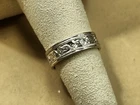 Vintage 1940's-1950's Schlang Co Sterling Silver 5.71mm Ring Band Size 5.75