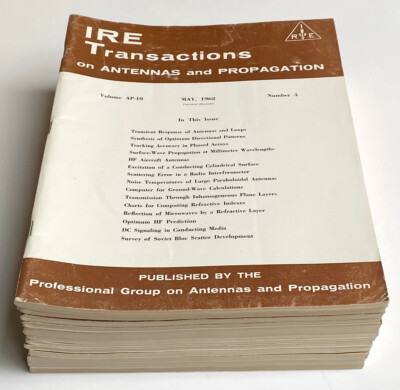 Lot of 12 Rare IRE/IEEE Radio Antennas And Propagation Trade Magazines 1962-1965