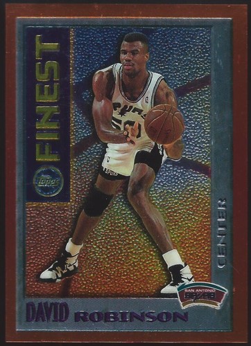 1995/96 Topps Finest DAVID ROBINSON "MYSTERY FINEST" Orange Border Insert #M11