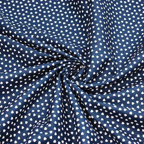 100% Cotton Poplin Fabric Ditsy Mini Love Hearts Heart 135cm Wide - Picture 3 of 4