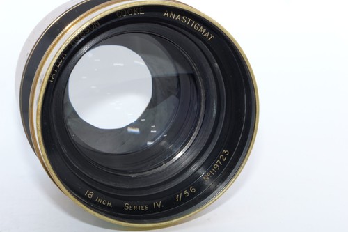 Vintage Cooke Anastigmat 18" f5.6 Series IV Brass lens. Covers 14x17. Wet Plate. - Picture 18 of 18