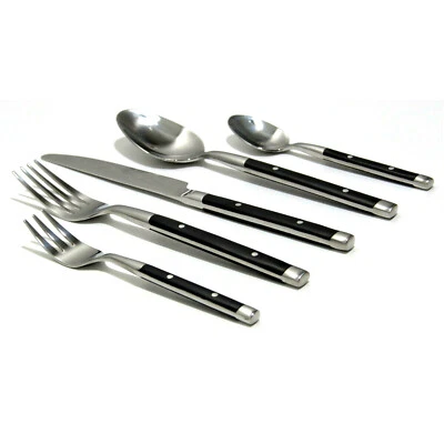 Bistro Besteck-Set Edelstahl EssbesteckTafelbesteck 1, 2, 6 oder 12 Personen