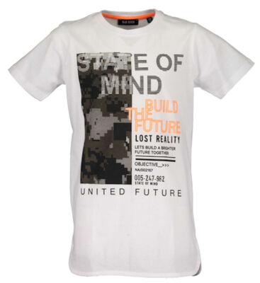 Blue Seven Jungen T-Shirt State of Mind weiß