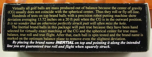 NOS Slotline 1990's INERTIAL MB-95 Golf Balls - Picture 2 of 3