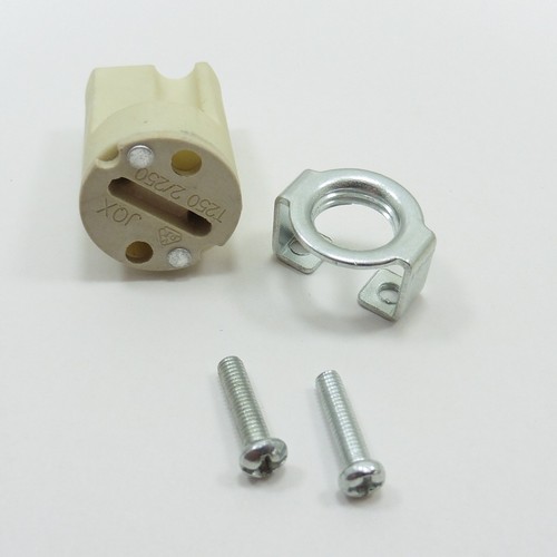 G9 Ceramic Base Lamp Ceramic Holder 220V 2A + M10 LED Bulb Socket Metal Bracket