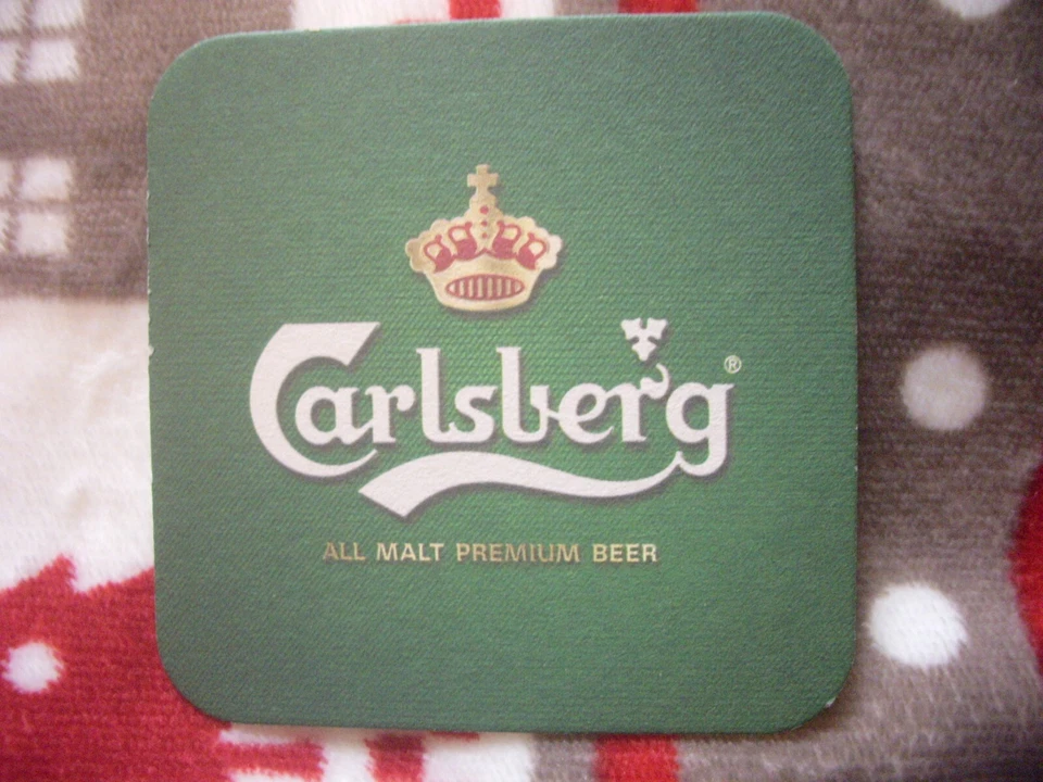 Sous-bock Carré bière CARLSBERG couronne idéal pour compléter votre Collection ! - Photo 2/2