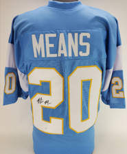 NATRONE MEANS Signed San Diego Charger Custom Jersey (JSA Basic COA)