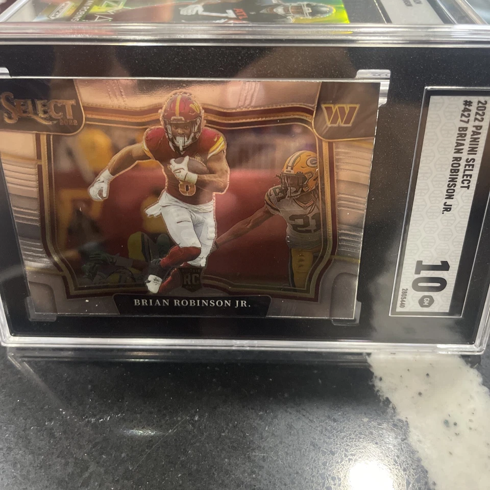 2022 Panini Select - Field Level Prizm #427 Brian Robinson Jr. /35 (RC) SGC 10 - Image 2 of 3