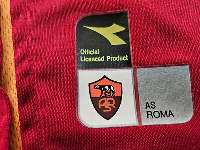2004/2005 AS Roma Cassano Diadora Mazda Home Vintage Football