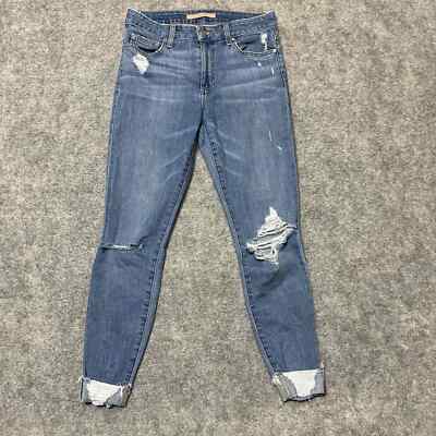 Joe's Women's Distressed Skinny Jeans Size 26 Blue Medium Wash Denim