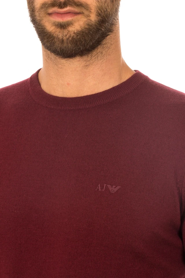 Suéter Armani Jeans AJ AJUSTE REGULAR Hombre Burdeos 8N6M916M12Z 1492 Talla L OFERTA DE MAQUILLAJE Foto 3 de 4