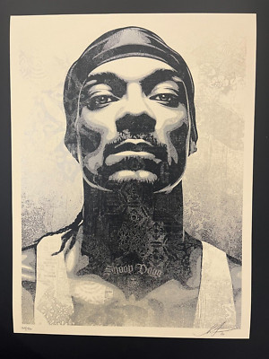 Shepard Fairey Signed 2020 Poster Snoop D-O Double G Silk Screen Poster /550