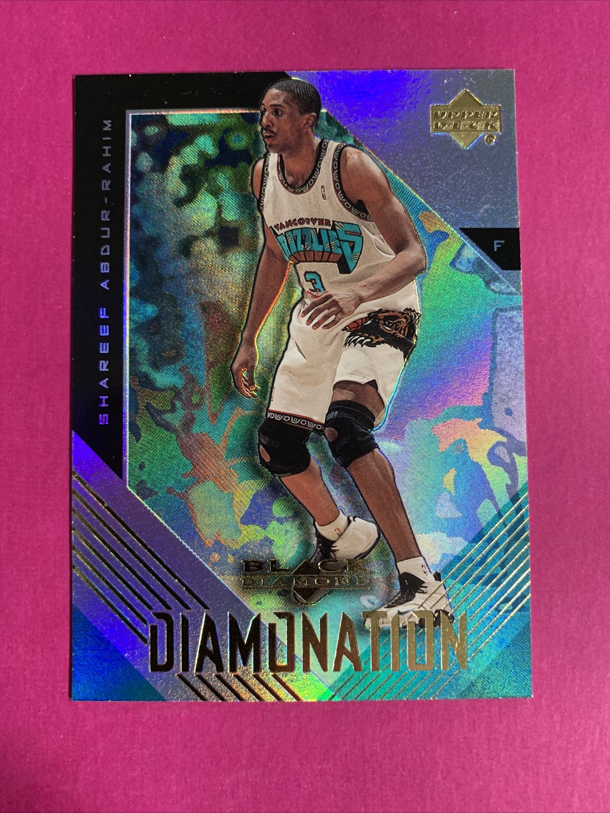 🐶 1999-00 Upper Deck Black Diamond Diamonation Shareef Abdur-Rahim #D7