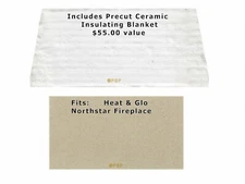 HEAT-N-GLO NORTHSTAR FIREPLACE BAFFLE BOARD & BLANKET  [PP2568]  -SRV480-0510