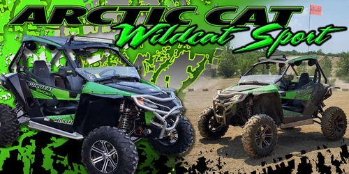 Arctic Cat Wildcat Sport Side by Side UTV ATV Garage Trailer Vinyl Banner Sign 
