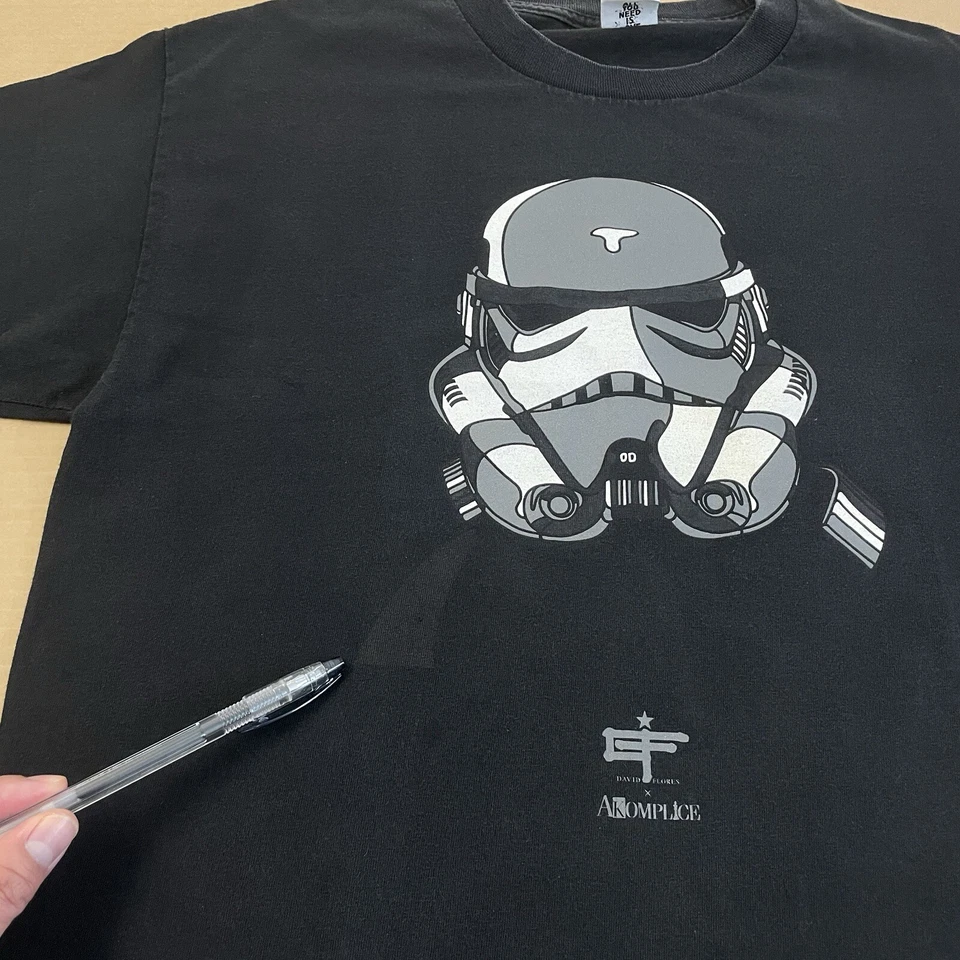 Camisa DE COLECCIÓN Akomplice X Star Wars Adulto Grande Negra Skate Rap Hip Hop Y2K Para Hombres Foto 2 de 4