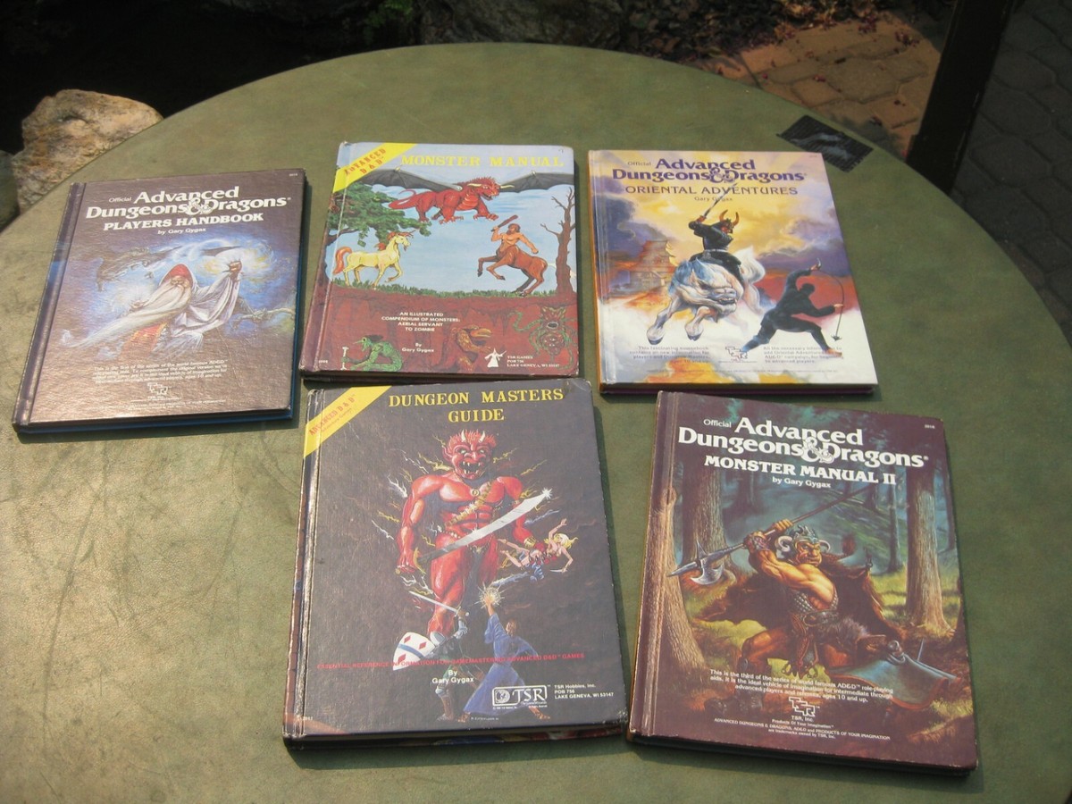 ADVANCED DUNGEONS & DRAGONS - 5 BOOK SET - 1979 TSR D&D | eBay