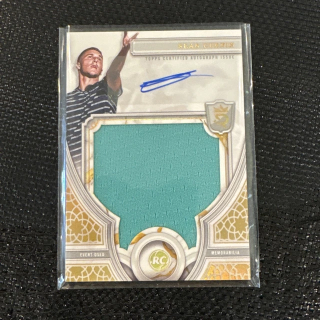2024 Topps Tennis Royalty Sean Cuenin Rookie Relic Auto Blue /10 RRA-SC MEM RC