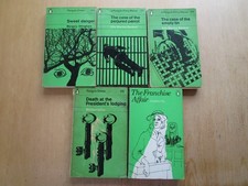 5 X PENGUIN VINTAGE ERLE STANLEY GARDNER  ALLINGHAM INNES TEY - ROMEK MARBER