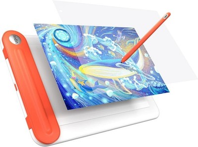 Tragbares Q8W 8,5 Zoll Zeichentablet mit batterielosem Stylus und 8192 Stufen