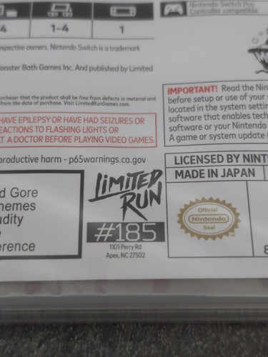 Deathwish Enforcers - (Nintendo Switch 2023 - Limited Run Games #185 - Brandneu - Bild 10 von 13