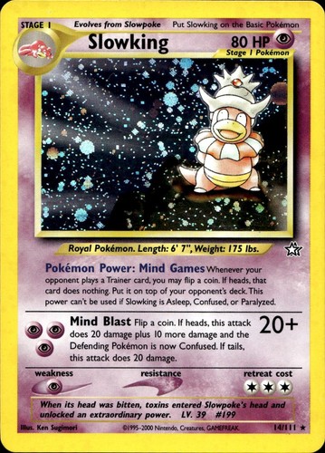Slowking 14/111 Neo Genesis Light Play Condition - CC3