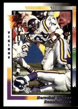 Herschel Walker 1992 Wild Card #63 Vikings FREE SHIPPING StackedPacks