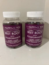 2x Be Happy Be You Beet Root Pomegranate Blood Pressure Support 90 Gummies 2027