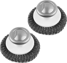 2 Pack Stainless Steel Wool Scrubber, Scrubbing Scouring Pad, Steel Wool Scrubbe