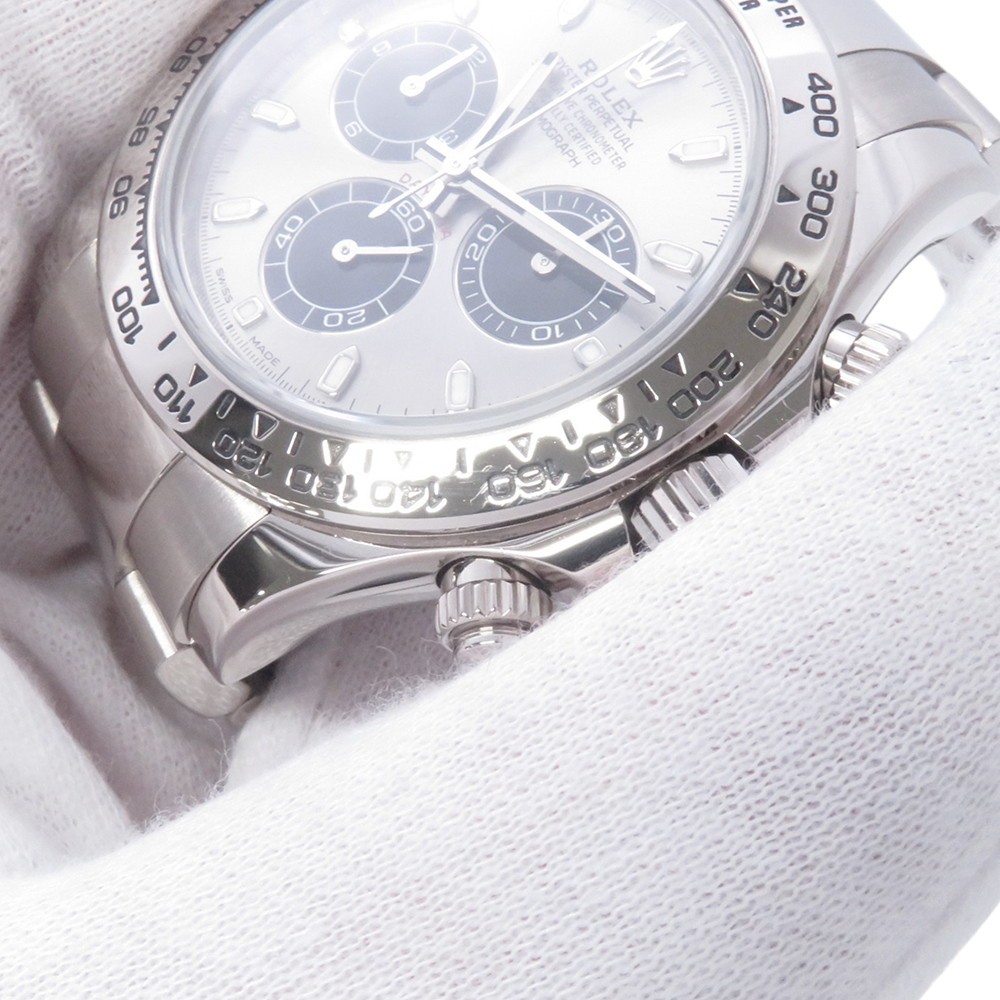 ROLEX Cosmograph Daytona 40mm 18K White Gold Steel Dial 116509 image 4