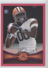 2012 Topps Pink BCA 179/399 Travis Benjamin #104 0b2