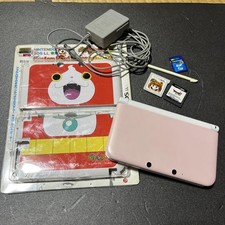 Nintendo 3DSLL main unit, pink/white, operation confirmed, SD, 2