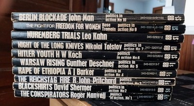 Ballantine's Illustrated History  Politics in Action  Full Set of 10, Ships Free