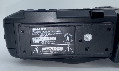 Sharp Viewcam VL-H420 with remote, extra batteries, charger Powers On Untested - Picture 7 of 14