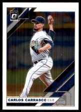 Carlos Carrasco 2019 Donruss Optic #151 Indians MLB READ FREE SHIP AutographDen