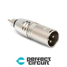 Hosa GXR-135 XLR3M to RCA In-line Audio ADAPTER - NEW - PERFECT CIRCUIT