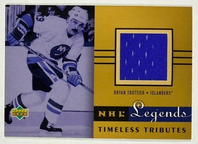 BRYAN TROTTIER ~ 2000-01 NHL LEGENDS TIMELESS TRIBUTES GU HOF TT-BT - NYI 
