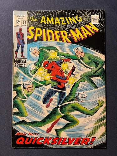 Amazing Spider-Man #71 (1969) - Quicksilver Appearance! Lee! Romita! FN