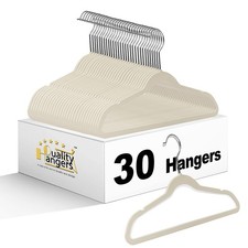 Quality Kids Plastic 30 Pack Non Velvet Non-Flocked Thin Compact Children's H...