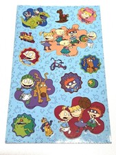 1997 Rugrats Viacom Stickers 4x6.5 inch sheet Angelica Tommy Chuckie Phil Lil
