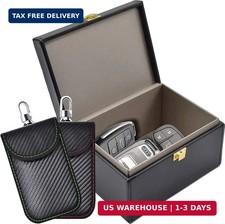Faraday Box 2 Pack Faraday Bag for Key Fob Protector, Faraday Cage Key Fob Sig
