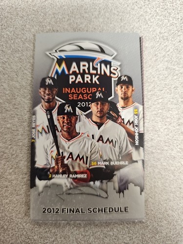 Programma squadra Miami Marlins / Florida Marlins 2012 1° Seaaon Marlins Park - Foto 1 di 2