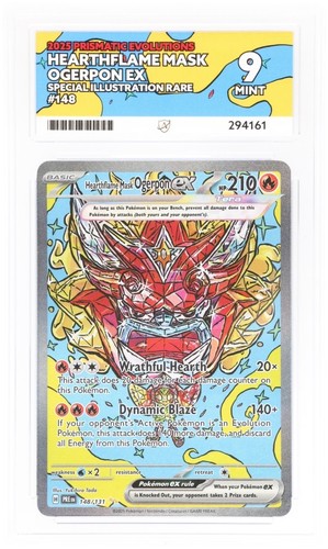 Hearthflame Mask Ogerpon ex graded ACE 9 for sale on eBay