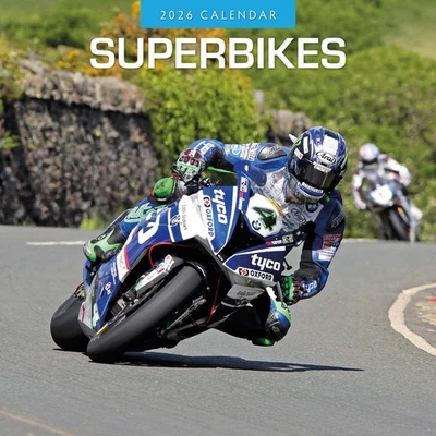 RED ROBIN PUBLISHING Superbikes 2026 Square Wall Calendar