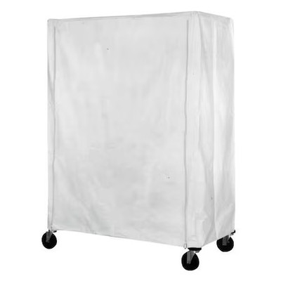 Eagle Group Cz-74-2460 Cart Cover, 60X24x74, White, Poly, Zipper