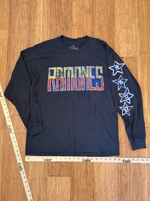 Ramones Shirt Mens Medium Gray Long Sleeve Band Graphic Punk Rock Tee T-Shirt
