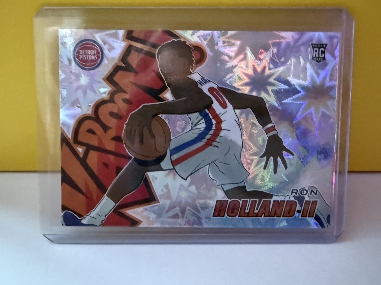 🔥🔥2024-25 Panini Revolution Kaboom Horizontal Ron Holland II RC SP PISTONS💥