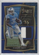 2020 Select Draft Selections Memorabilia Blue Prizm 31/35 D'Andre Swift 1l4c