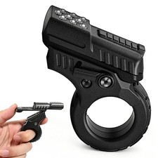 Fidget Gun Metal Fidget Toys Adults Stainless Steel-Black